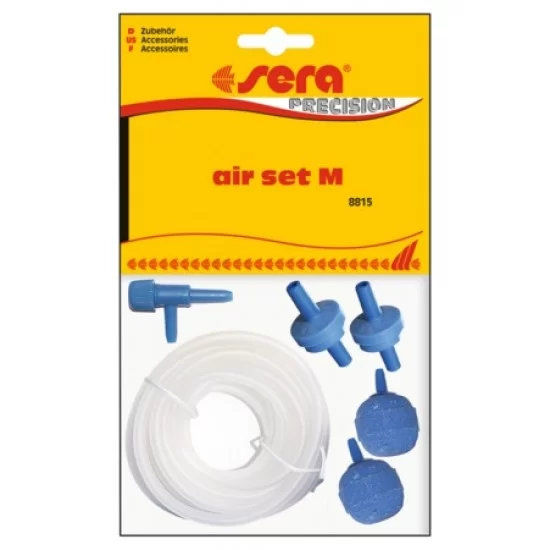 sera air set “M” incl. 4 m hose - комплект за подаване на въздух среден, 4м - камъче, шлаух, разклонител