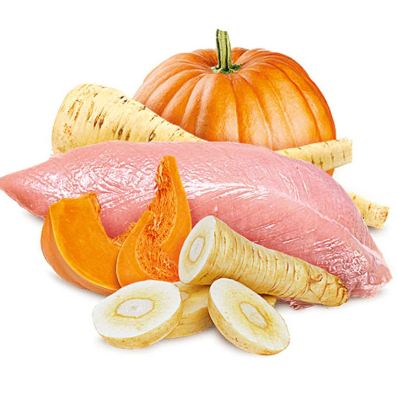 Натурален хрупкав снакс Sam’s Field Crunchy Cracker Turkey with pumpkin с 35% пуешко месо, тиква и пащърнак, БЕЗ зърнени култури 0.200 кг. 2