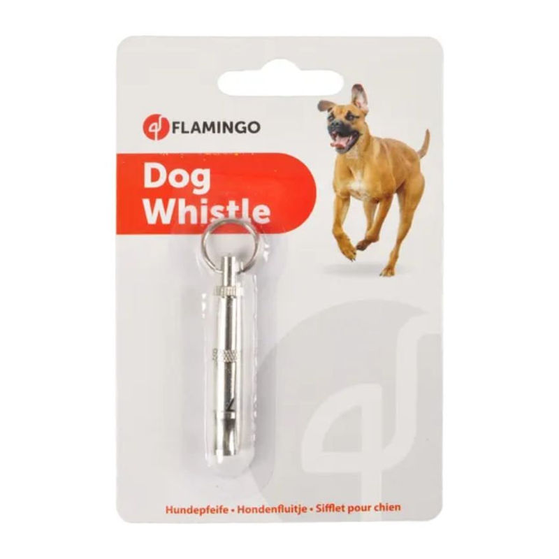 Свирка за обучние Flamingo Dog whistle за куче- метална Сив 2