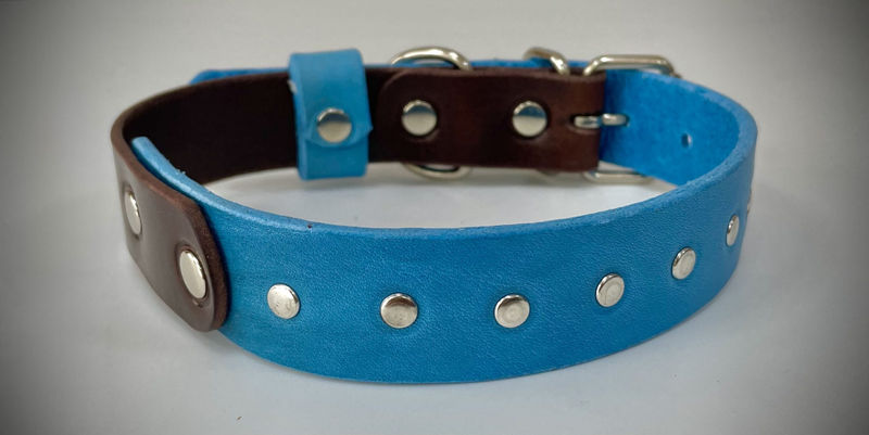 Бутиков кожен нашийник- №136 4