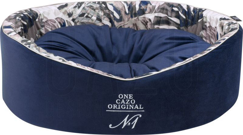 Кръгло, меко креватче от кадифе, с подвижна възглавничка CAZO One Original 44 x 38 см.