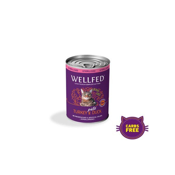 Консерва за котка WELLFED Intestinal Care Sterilised – Turkey (12months – 7 years) 3