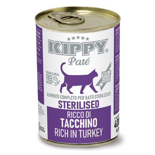 KIPPY Pate Turkey (CAT Sterilised) – Консервирана храна за котки с пуйка 400гр. 0.400 кг.