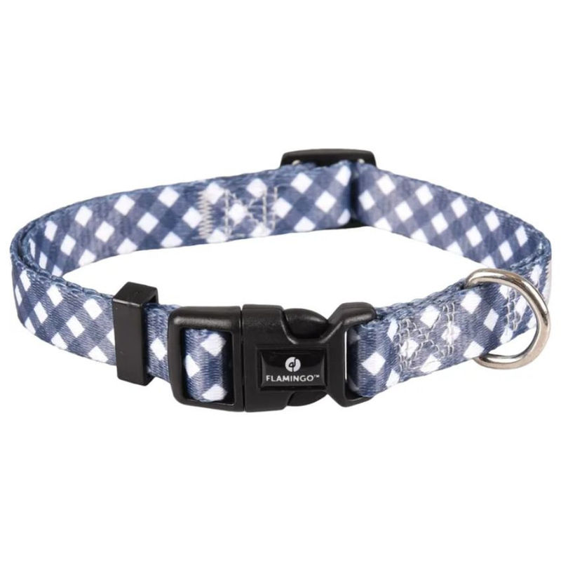 Нашийник за куче Flamingo Collar Salome сив 40-55см L