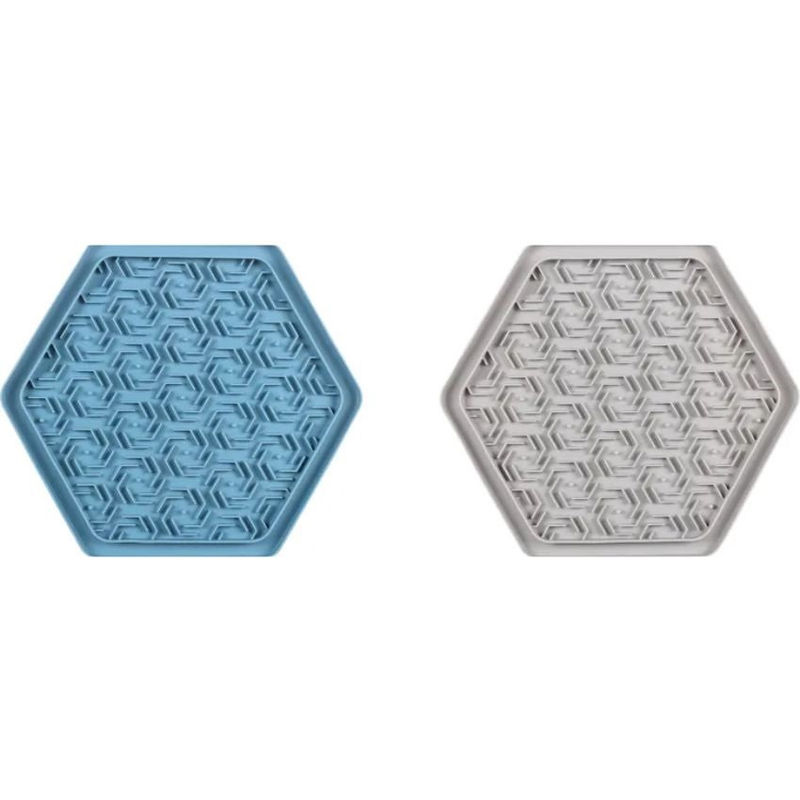 Подложка за близане Licky mat, шестоъгълник – Flamingo LICK PAD JELLY 24 x 21 см микс