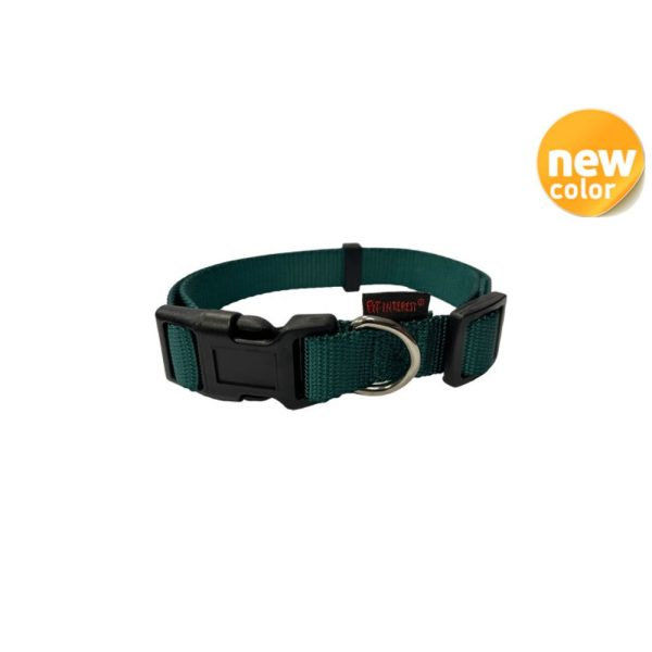 Стандартен нашийник PET INTEREST ТЪМНО ЗЕЛЕН