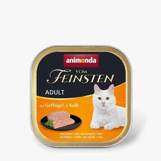 animonda Vom Feinsten Adult Paté - пастет за котки, с птиче месо и телешко, 100 г
