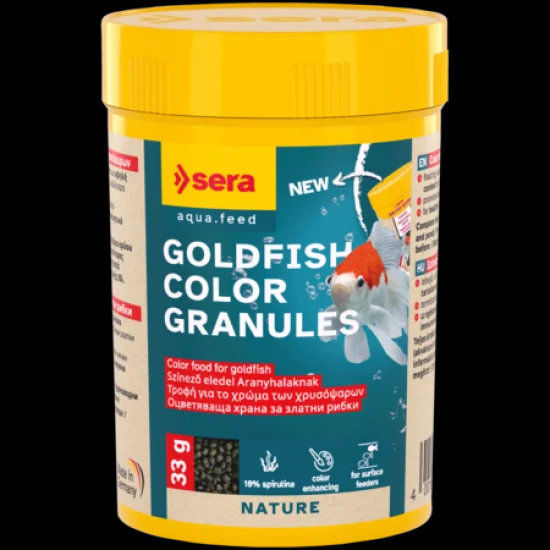 sera Goldfish Color Granules 100 мл/33 г - храна за златни рибки, оцветяваща