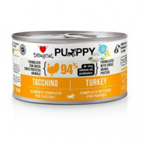 Консервирана храна за подрастващи кученца Disugual Puppy wet food Turkey с 94% пуешко месо 150гр.