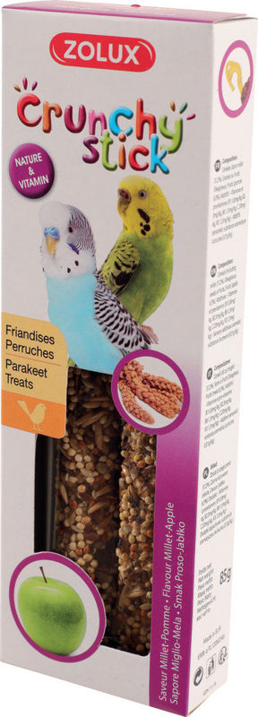 Zolux – крекери за малки и вълнисти папагали с просо и ябълка 2бр.