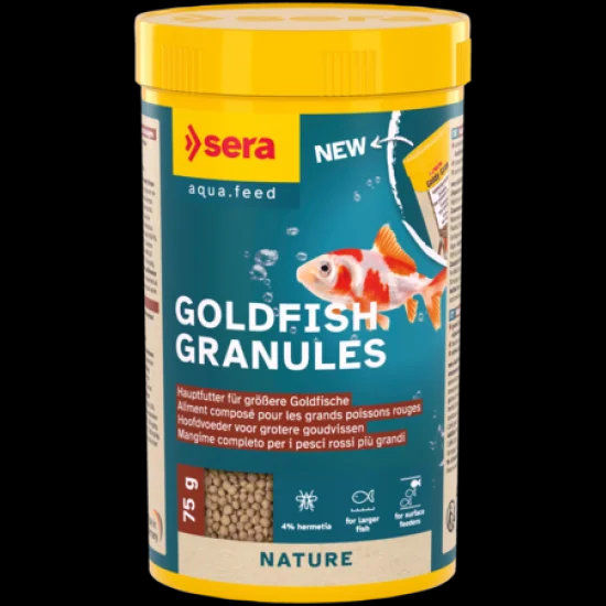 sera Goldfish Granules Nature 75 г - за златни рибки, топ качество