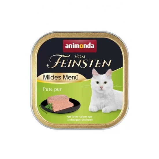 Vom Feinsten Mild Menu  - 100 г  кастрирани котки - чисто пуешко месо, (32 бр./стек)
