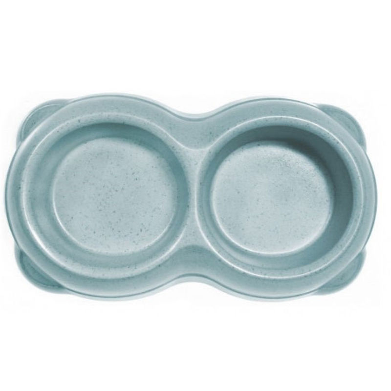 Екологична, двойна купа Record Bamboo 250 мл. – изработена от естесвен бамбук и оризова обвивка син