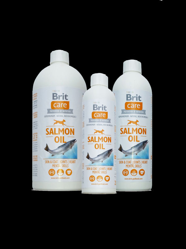 BRIT CARE SALMON OIL – 100% натурално масло от сьомга за красива козина и здрава кожа 250ml