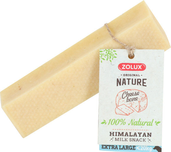 Zolux CHEESE BONE – Натурално лакомство – сирене за кучета от мляко от хималяйски як, БЕЗ изкуствени овкусители, оцветители и консерванти, БЕЗ зърно и глутен L