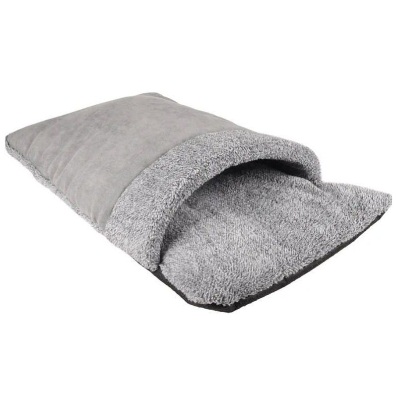 Котешка пещера Flamingo Cat bed smoothy за котки- тип чувалче Сив