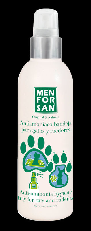 MEN FOR SAN Anti-Ammonia Hygiene Tray for Cat and Rodents – ароматизатор, който неутрализира и елиминира лошия аромат на котешката тоалетна 125 мл. 0,125л.