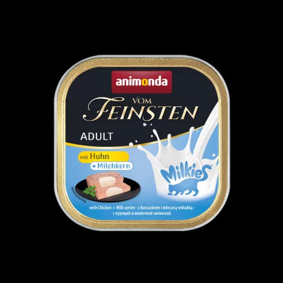 Vom Feinsten Cat Пастет с пилешко и млечен център, 100 г