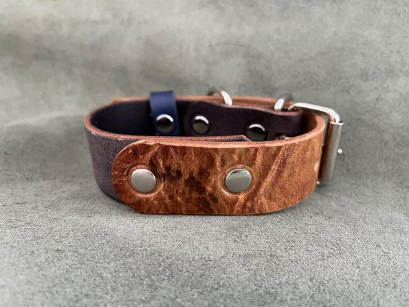 Бутиков кожен нашийник- №118 3