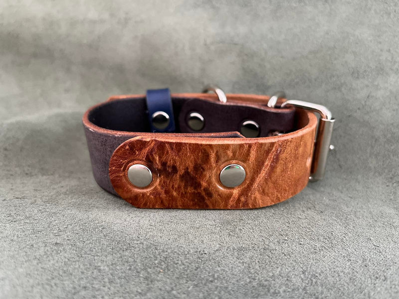 Бутиков кожен нашийник- №118 4