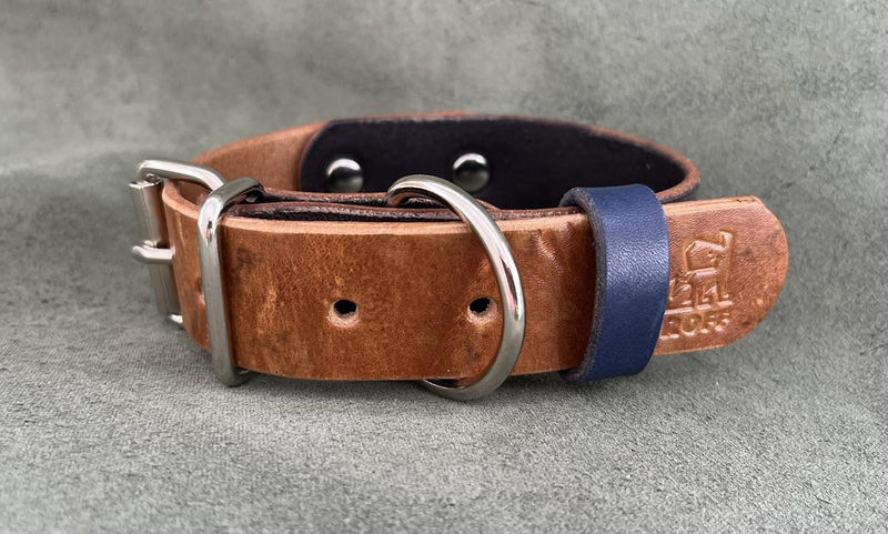 Бутиков кожен нашийник- №118 2