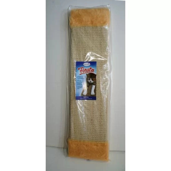 Драскалка Fiesta с плюш 63 х 15см, бяло, с котешка трева