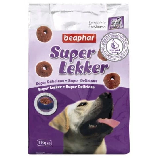 Beaphar Super Lekker 1 кг - полувлажна, мека, деликатесна храна за кучета