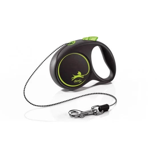 flexi Black Design М - 5м въже, до 20кг, зелено