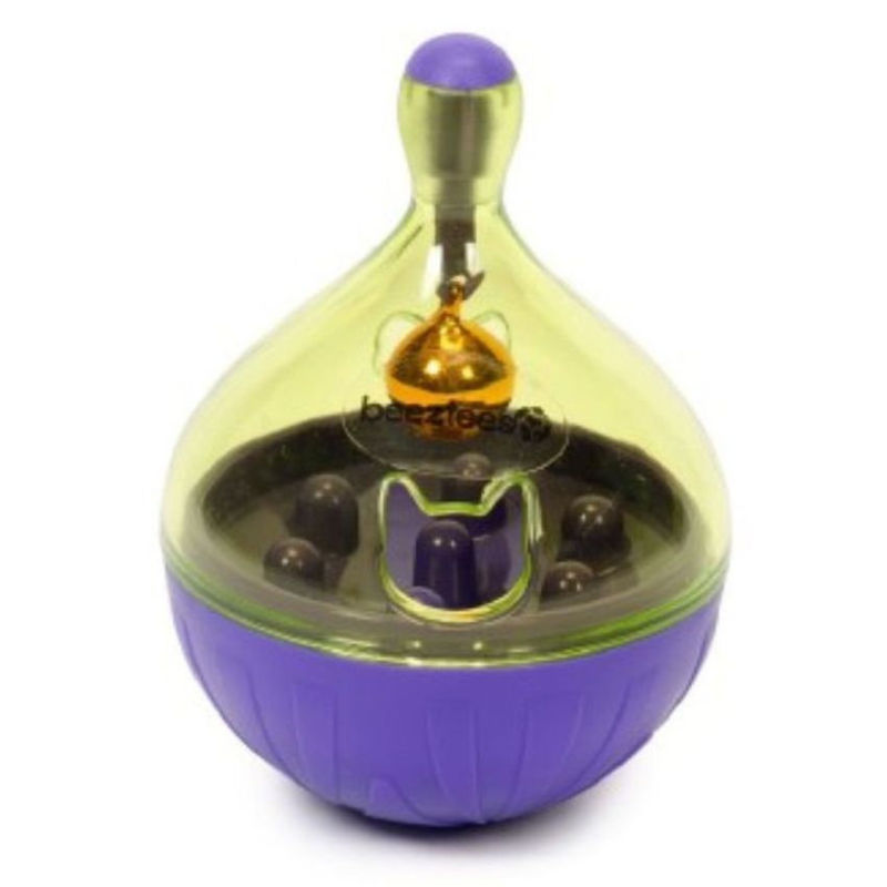 Интерактивна котешка играчка Beeztees с място за лакомства лилав