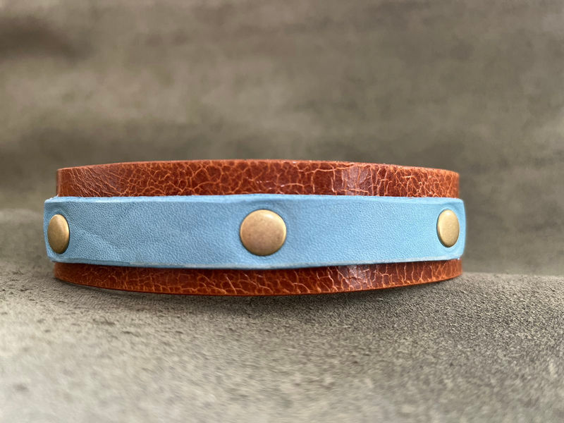 Бутиков кожен нашийник- №131 4