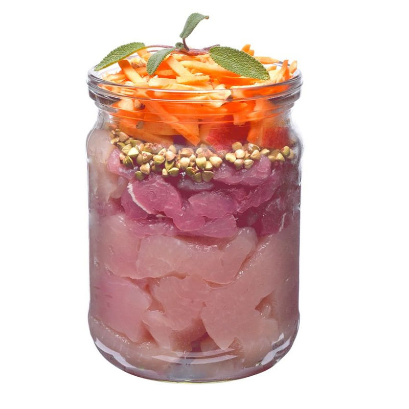 Холистична консервирана храна за кучета Brit Fresh Chicken with Sweet Potato с 48% прясно пилешко месо, 28% пуешко и 5% сладки картофи 0.400 кг. 3