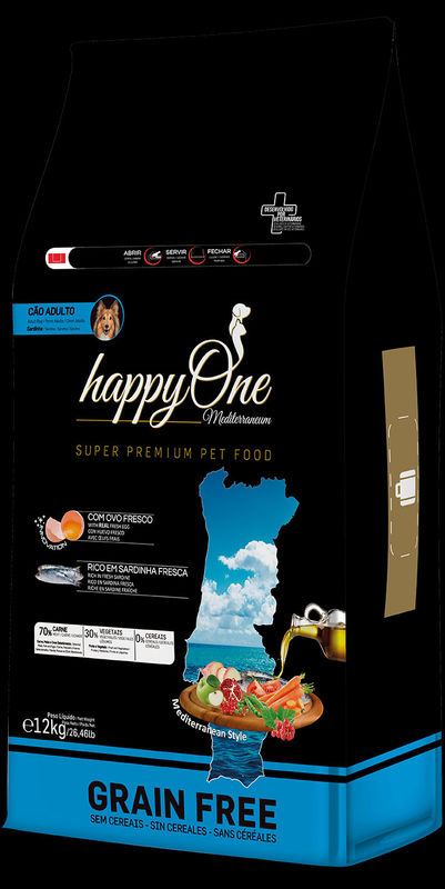 Средиземноморска храна HappyOne MEDITERRANEUM Adult Sardines за пораснали кучета от всички породи с пресни сардини, зехтин, сладък картоф, яйца и нар 3 кг. 3