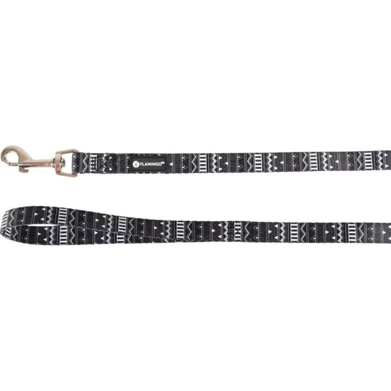 Повод за куче Flamingo Leash Sadie черен  S