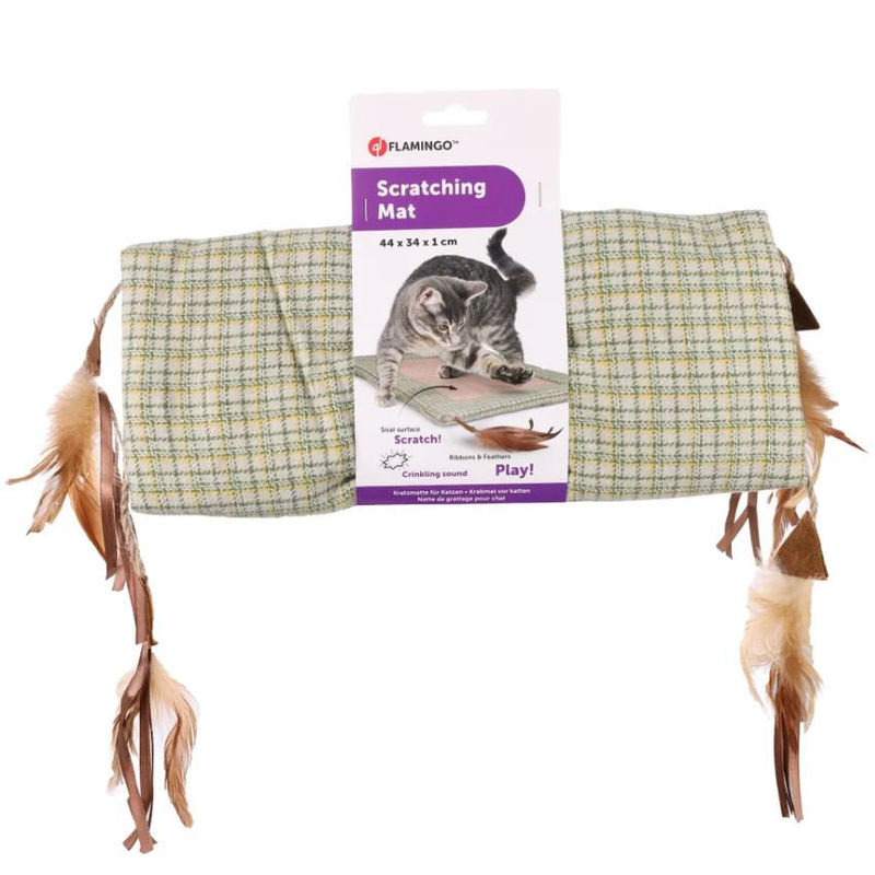 Постелка за драскане FlamingoScratching mat  за котки Бежов