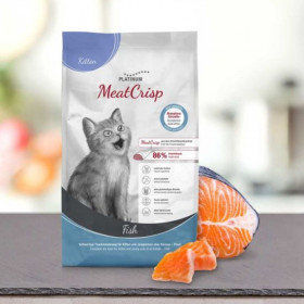 Пълноценна суха храна за подрастващи котенца Platinum MeatCrisp Kitten Fish с 86% Прясна риба 0,400кг