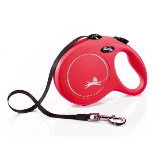 flexi New Classic Large - 5м лента, до 50 кг - червен