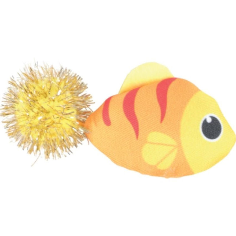 Играчка за котки Zolux – LOVELY FISH – рибка с помпон  1 бр.