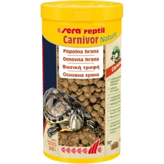 sera Reptil Professional Carnivor Nature за месоядни, 250 мл
