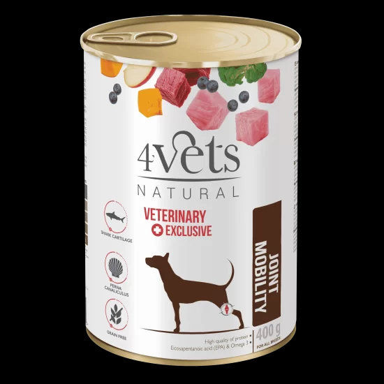 4Vets Dog Natural Joint Mobility консервирана храна за кучета, за здрави стави, 400 г