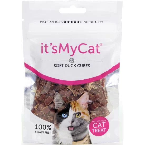 It's My Cat Duck Soft Cubes Grain Free - меки кубчета патешко 50 г, без зърно