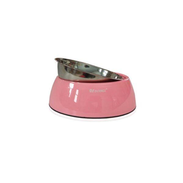 Двойна купа PET INTEREST Deluxe Dual Bowl Pink 2
