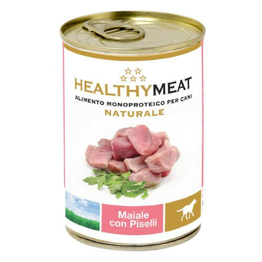 HEALTHY MEAT MONO BITS DOG – Pork with peas със 100% чист протеин от свинско месо 400 гр 0.400 кг.