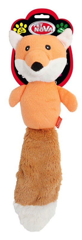 Плюшена играчка за куче PET NOVA, лисица със звук 36 см.