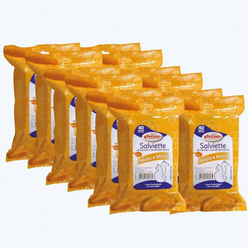 Почистващи мокри кърпички с мед и смирна – Record Honey and Myrrh 40 бр. 2