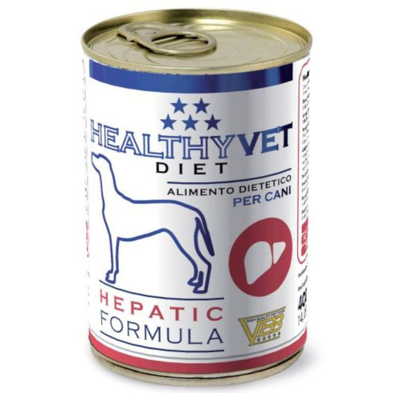 Консервирана кучешка храна HEALTHYVET DIET HEPATIC за поддържане на чернодробната функция 0.400 кг.