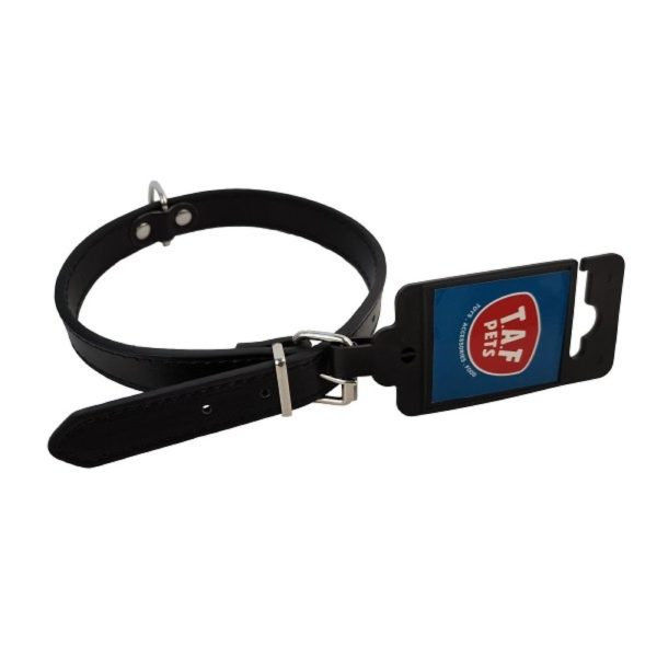 TAF PETS T-12211 НАШИЙНИК изкуствена кожа DOG P.U. LEATHER COLLAR 18MM X 45CM NATURAL, BLACK 9