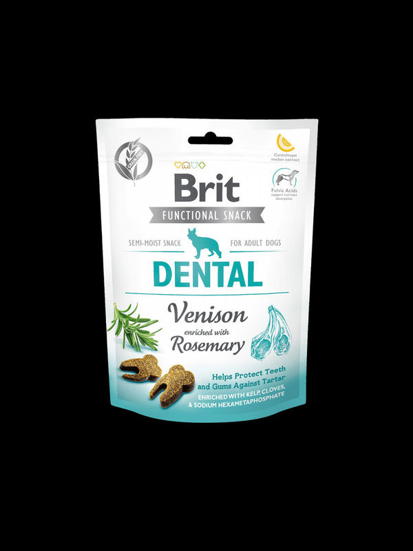 Brit Care Dog Functional Snack Dental Venison – дентално лакомство с еленско и розмарин 150гр. 0.150 кг.