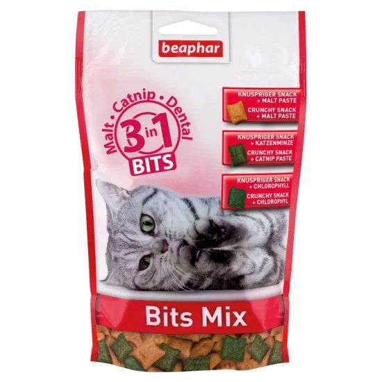Beaphar Bits Mix котешки хапки микс - 150 гр