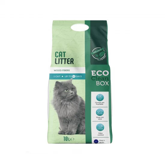 Eco Clean Box 10L - котешка постелка от дървесни фибри /на пелети/