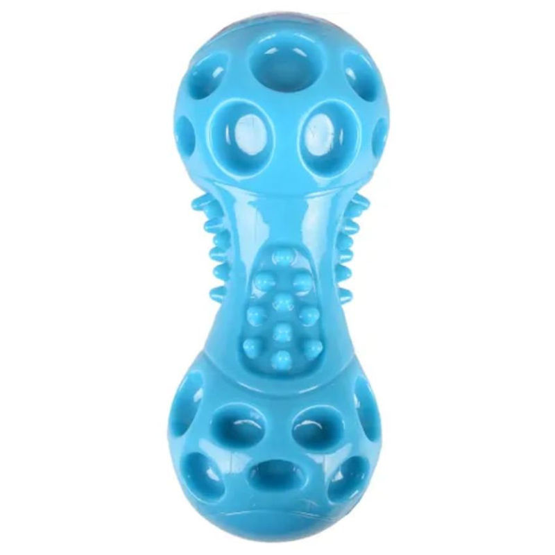 Гумен дъмбел Flamingo Wido squeak dumbbell със звук син